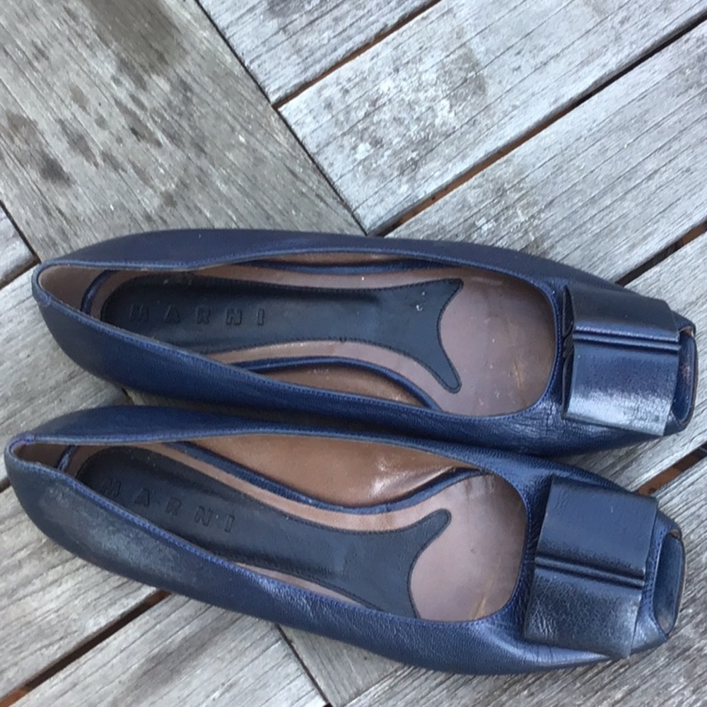 Marni peep toe flats size 7 - Picture 2 of 8
